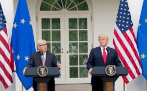 Трамп, Юнкер, Еврокомиссия